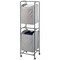 mDesign Vertical Portable Laundry Hamper Basket - Metal Frame